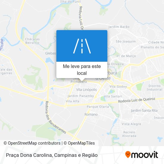 Praça Dona Carolina mapa