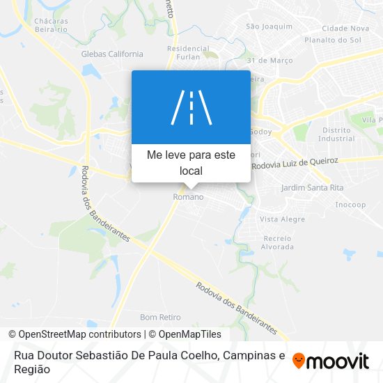 Rua Doutor Sebastião De Paula Coelho mapa