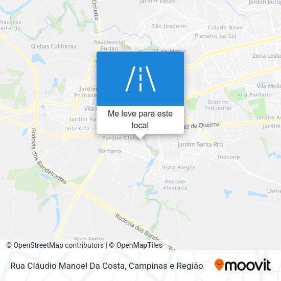 Rua Cláudio Manoel Da Costa mapa