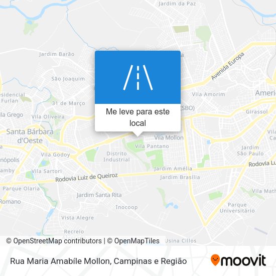 Rua Maria Amabíle Mollon mapa