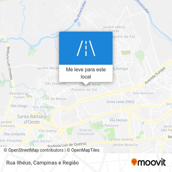 Rua Ilhéus mapa