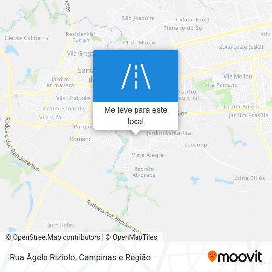 Rua Âgelo Riziolo mapa