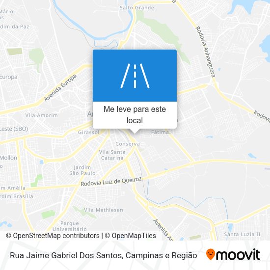 Rua Jaime Gabriel Dos Santos mapa