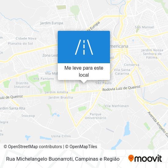 Rua Michelangelo Buonarroti mapa