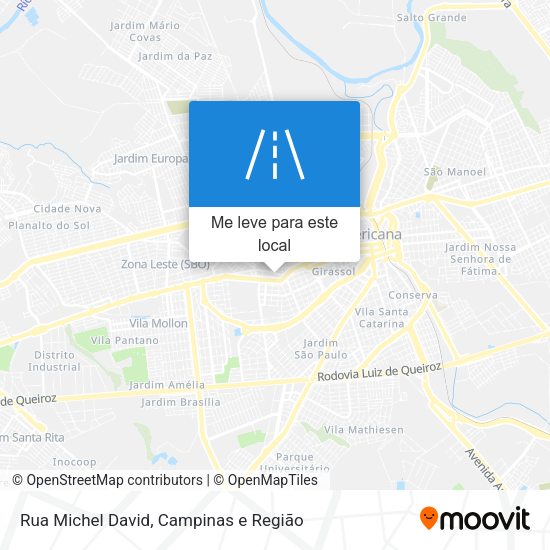 Rua Michel David mapa