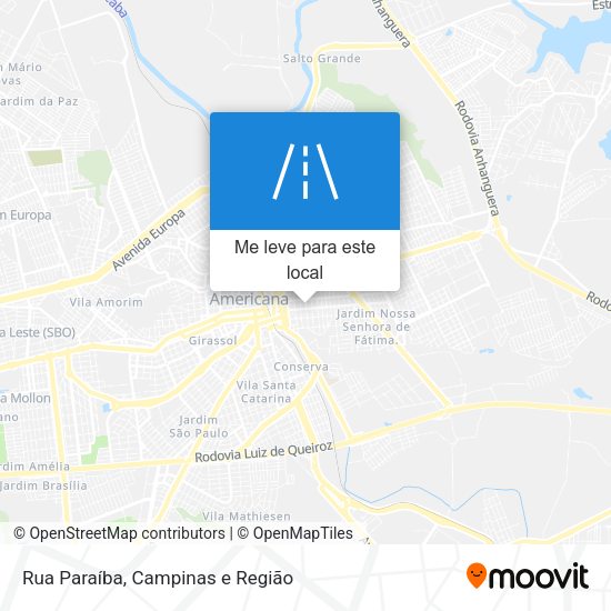 Rua Paraíba mapa