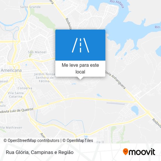 Rua Glória mapa