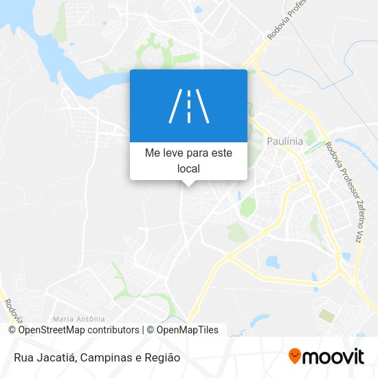 Rua Jacatiá mapa