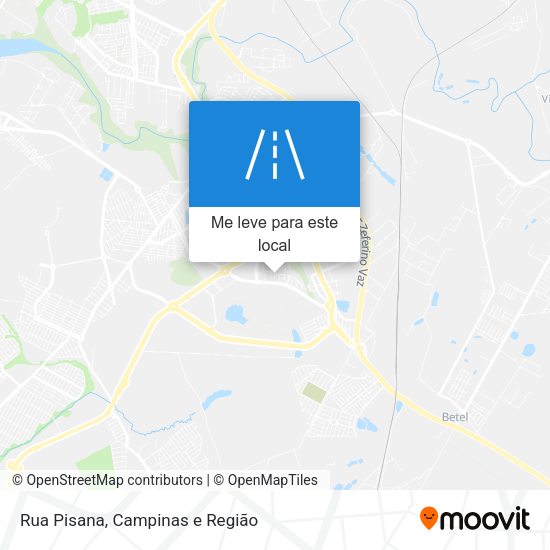 Rua Pisana mapa