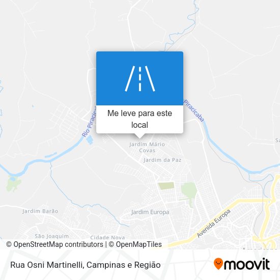 Rua Osni Martinelli mapa
