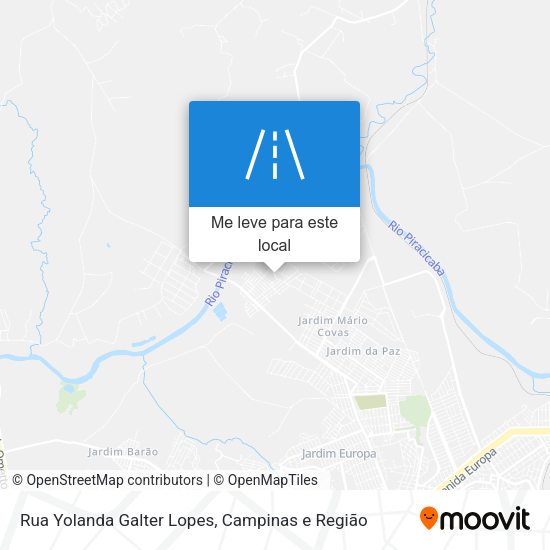 Rua Yolanda Galter Lopes mapa