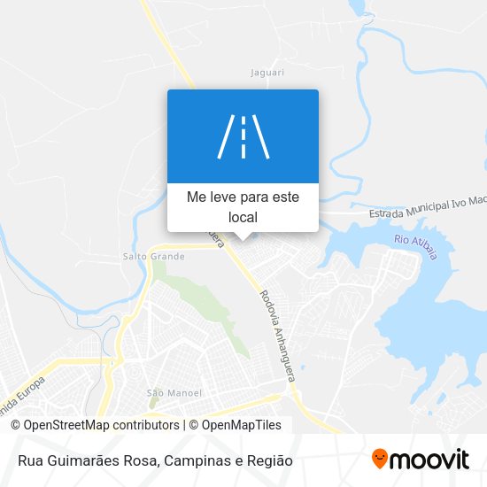 Rua Guimarães Rosa mapa