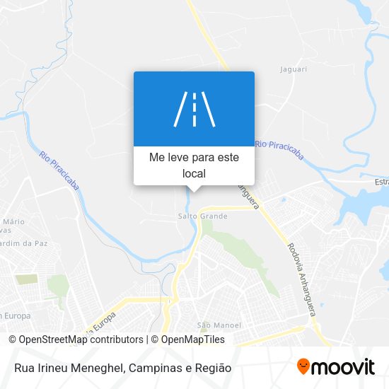 Rua Irineu Meneghel mapa