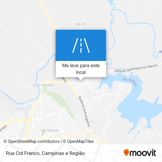 Rua Cid Franco mapa