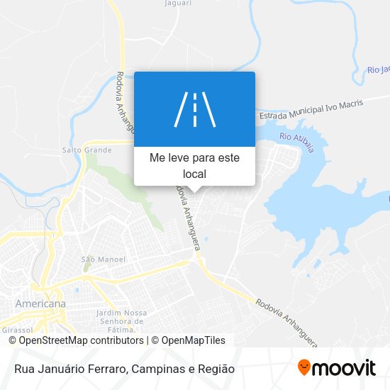 Rua Januário Ferraro mapa