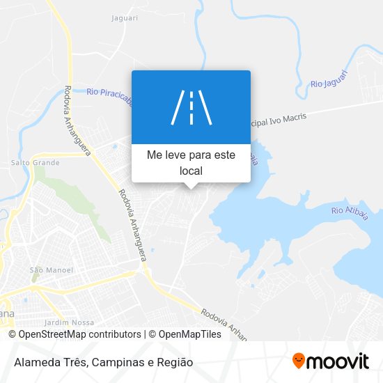 Alameda Três mapa