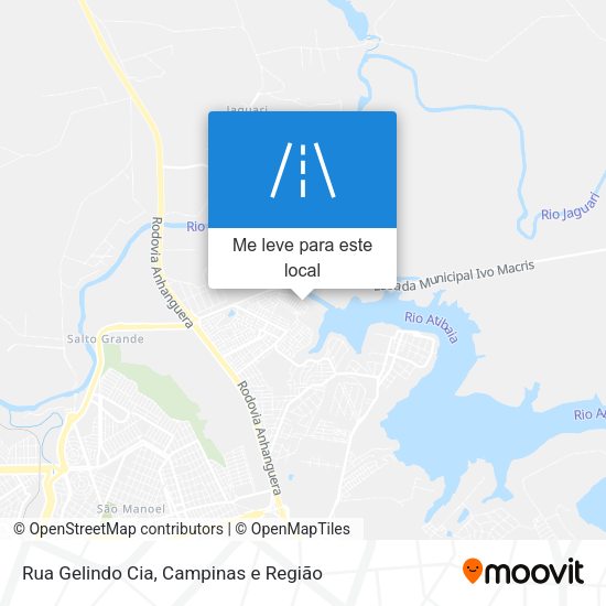 Rua Gelindo Cia mapa