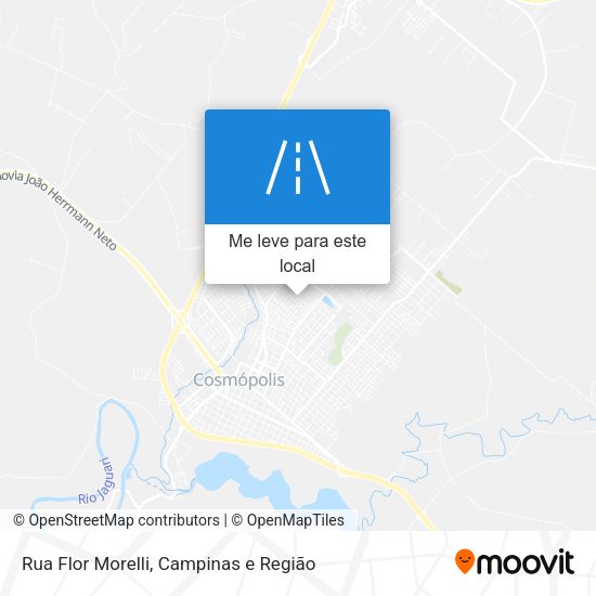 Rua Flor Morelli mapa