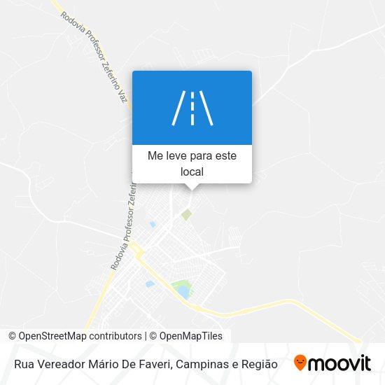 Rua Vereador Mário De Faveri mapa