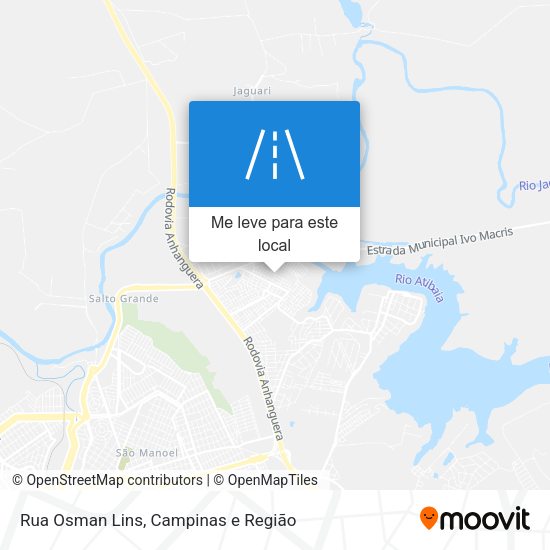 Rua Osman Lins mapa