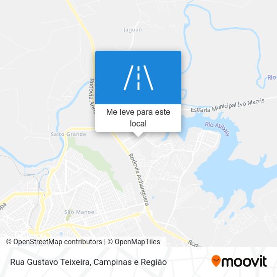 Rua Gustavo Teixeira mapa