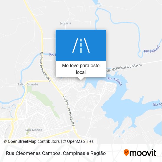 Rua Cleomenes Campos mapa