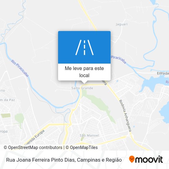 Rua Joana Ferreira Pinto Dias mapa