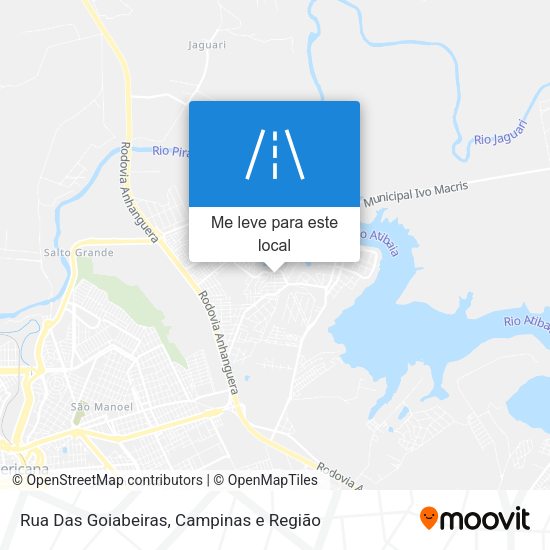 Rua Das Goiabeiras mapa