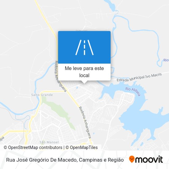 Rua José Gregório De Macedo mapa