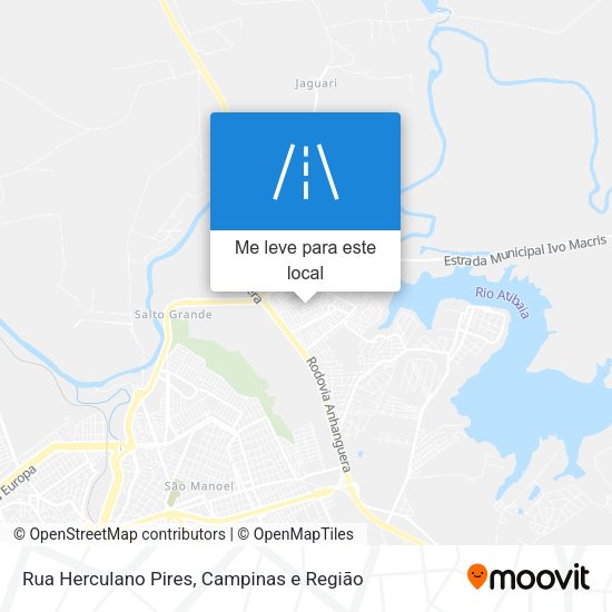 Rua Herculano Pires mapa