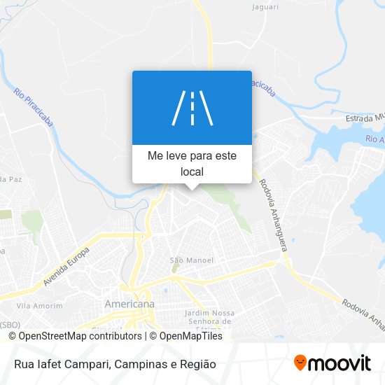 Rua Iafet Campari mapa