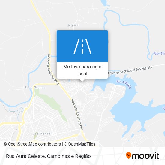 Rua Aura Celeste mapa
