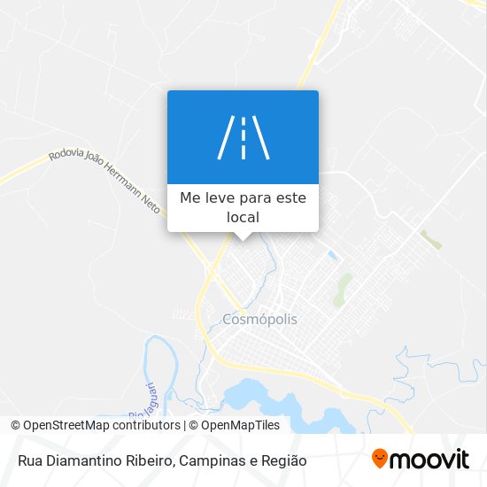 Rua Diamantino Ribeiro mapa