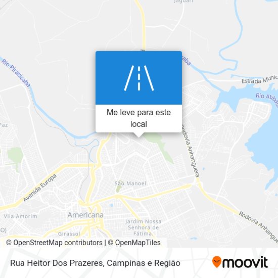 Rua Heitor Dos Prazeres mapa