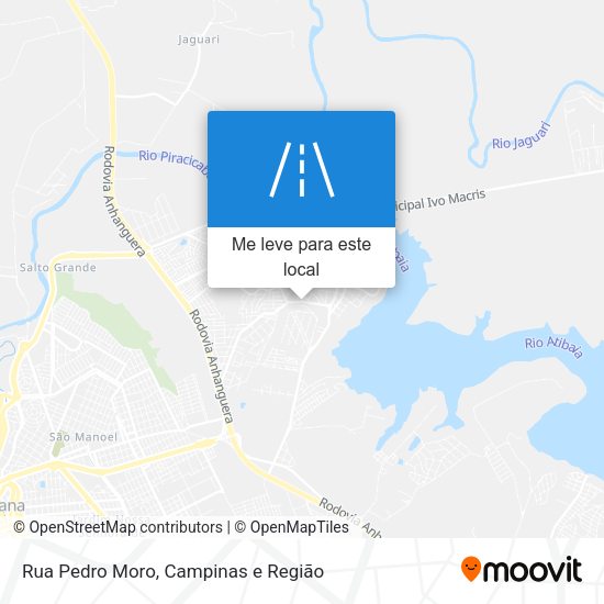 Rua Pedro Moro mapa