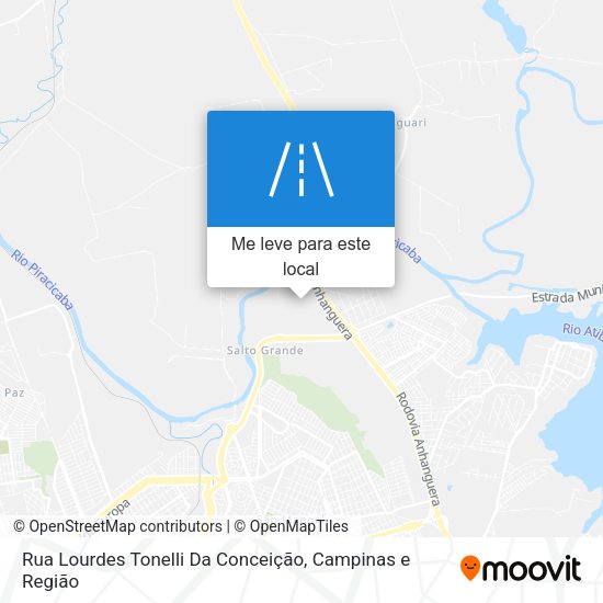 Rua Lourdes Tonelli Da Conceição mapa