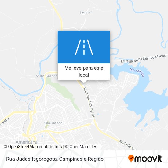 Rua Judas Isgorogota mapa