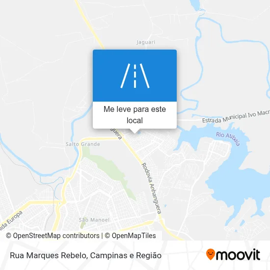 Rua Marques Rebelo mapa