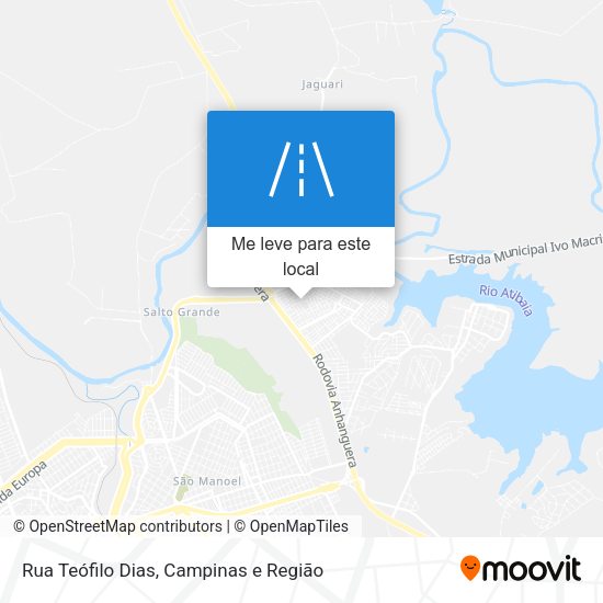 Rua Teófilo Dias mapa
