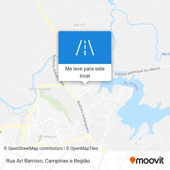 Rua Ari Barroso mapa