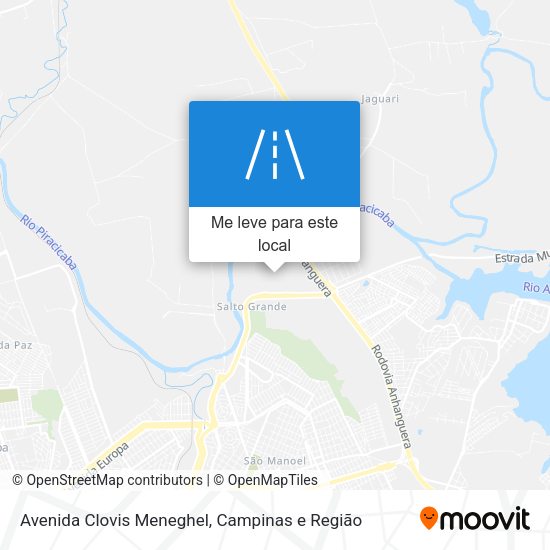 Avenida Clovis Meneghel mapa