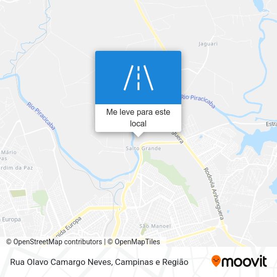 Rua Olavo Camargo Neves mapa