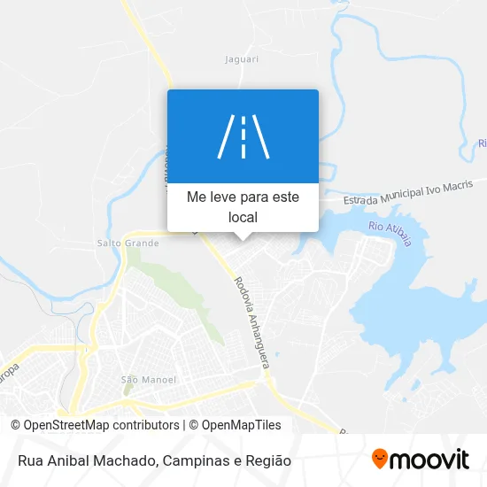 Rua Anibal Machado mapa