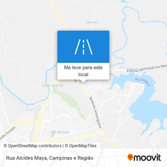 Rua Alcides Maya mapa