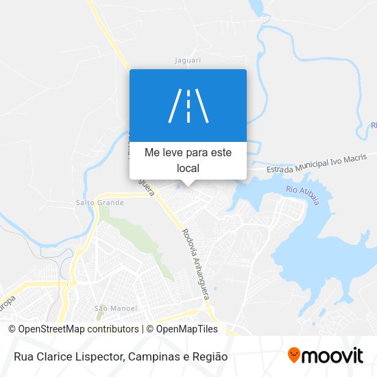 Rua Clarice Lispector mapa