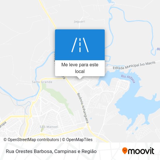 Rua Orestes Barbosa mapa