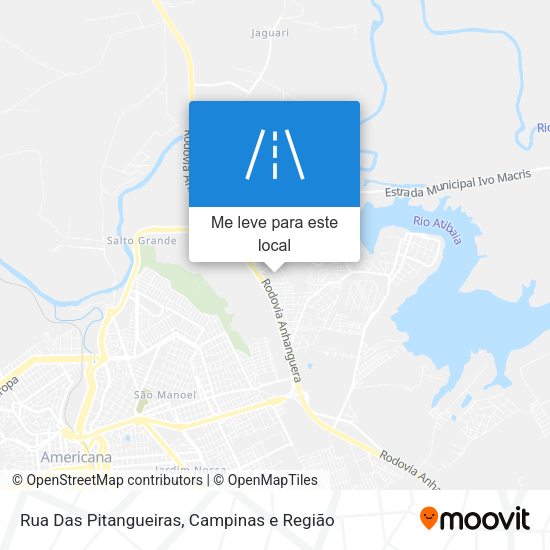 Rua Das Pitangueiras mapa