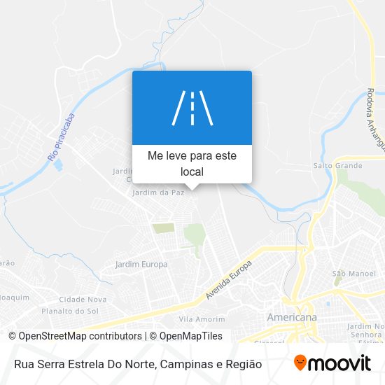 Rua Serra Estrela Do Norte mapa