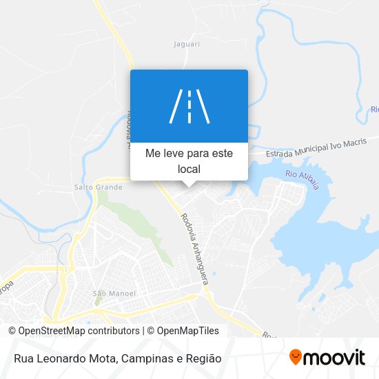 Rua Leonardo Mota mapa