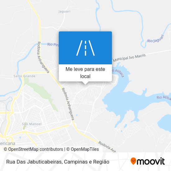 Rua Das Jabuticabeiras mapa